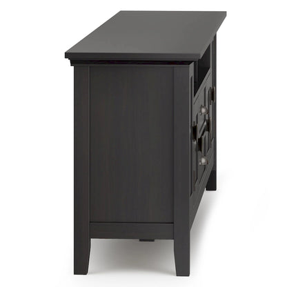 WYNDENHALL Mansfield SOLID WOOD 72 inch Wide Transitional TV Media Stand For TVs up to 80 inches - 72  W x 16.5  D x 26  H