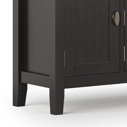 WYNDENHALL Mansfield SOLID WOOD 72 inch Wide Transitional TV Media Stand For TVs up to 80 inches - 72  W x 16.5  D x 26  H