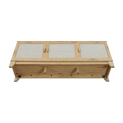 Manhattan Comfort Sheridan 62.99 In. Modern Cane Media Cabinet Console