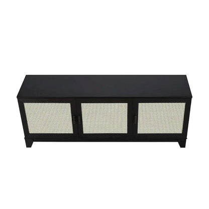 Manhattan Comfort Sheridan 62.99 In. Modern Cane Media Cabinet Console