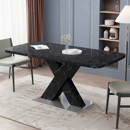 Modern 47.24 -62.99  L Marble Square Dining Table