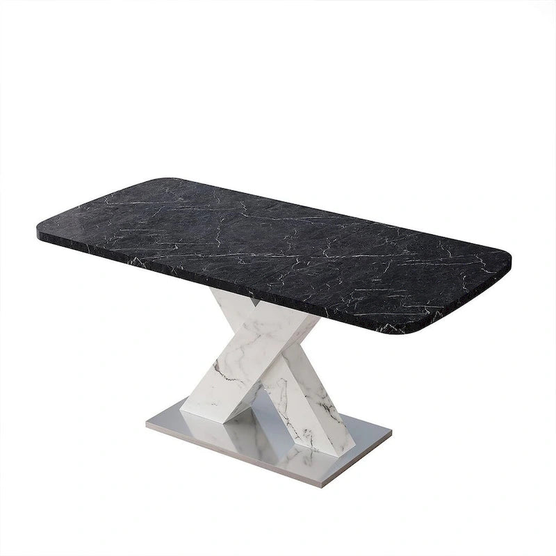 Modern 47.24 -62.99  L Marble Square Dining Table