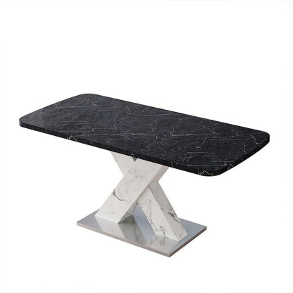 Modern 47.24 -62.99  L Marble Square Dining Table