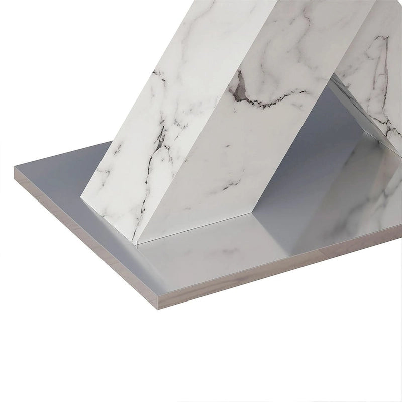 Modern 47.24 -62.99  L Marble Square Dining Table