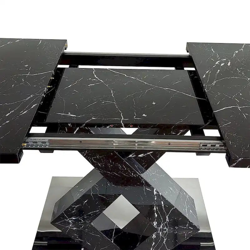 Modern 47.24 -62.99  L Marble Square Dining Table