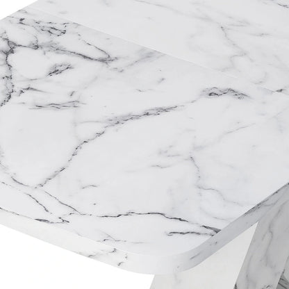 Modern 47.24 -62.99  L Marble Square Dining Table
