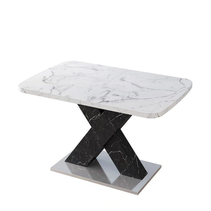 Modern 47.24 -62.99  L Marble Square Dining Table