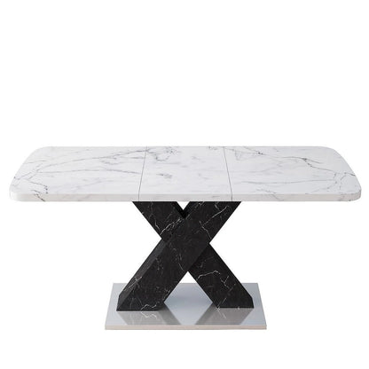 Modern 47.24 -62.99  L Marble Square Dining Table