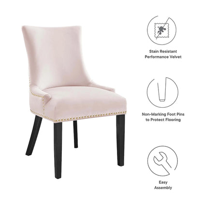 Marquis Performance Velvet Dining Chairs - Set of 2