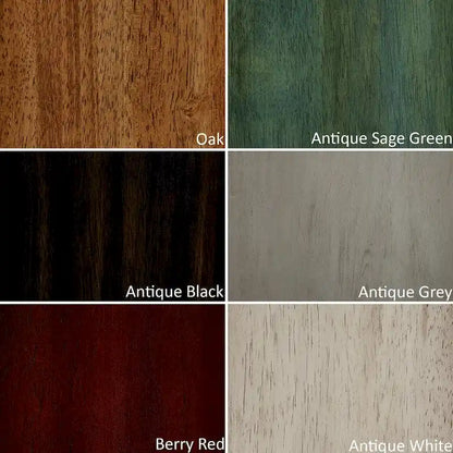 Round Oak Dining Set - 3-Piece with Slat Back Chairs