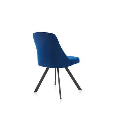 Kirk Mid-Century Modern Fabric Padded Diamond Stitch Pattern Dining Chairs by Furniture of America (set of 2)