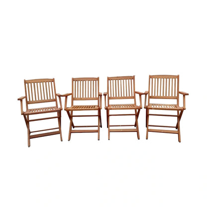 Wood Folding Chair Set of 4