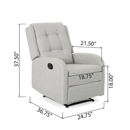 O'Leary Traditional Upholstered Recliner by Christopher Knight Home