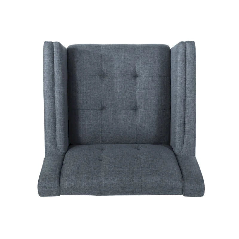 Boucle Upholstered Swivel Chair with Matte Black Base and 360-Degree Rotation