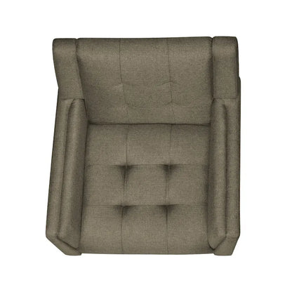 Boucle Upholstered Swivel Chair with Matte Black Base and 360-Degree Rotation