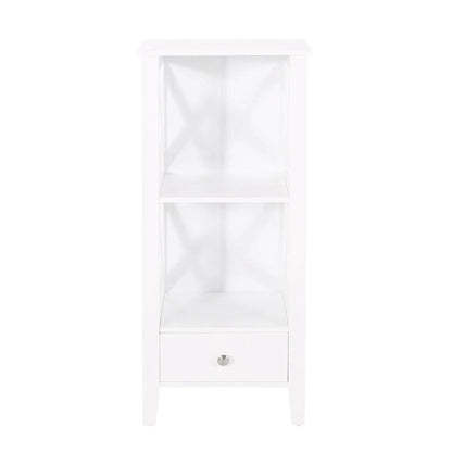 Loverin Manufactured Wood Bathroom Floor Storage Rack with Drawer by Christopher Knight Home