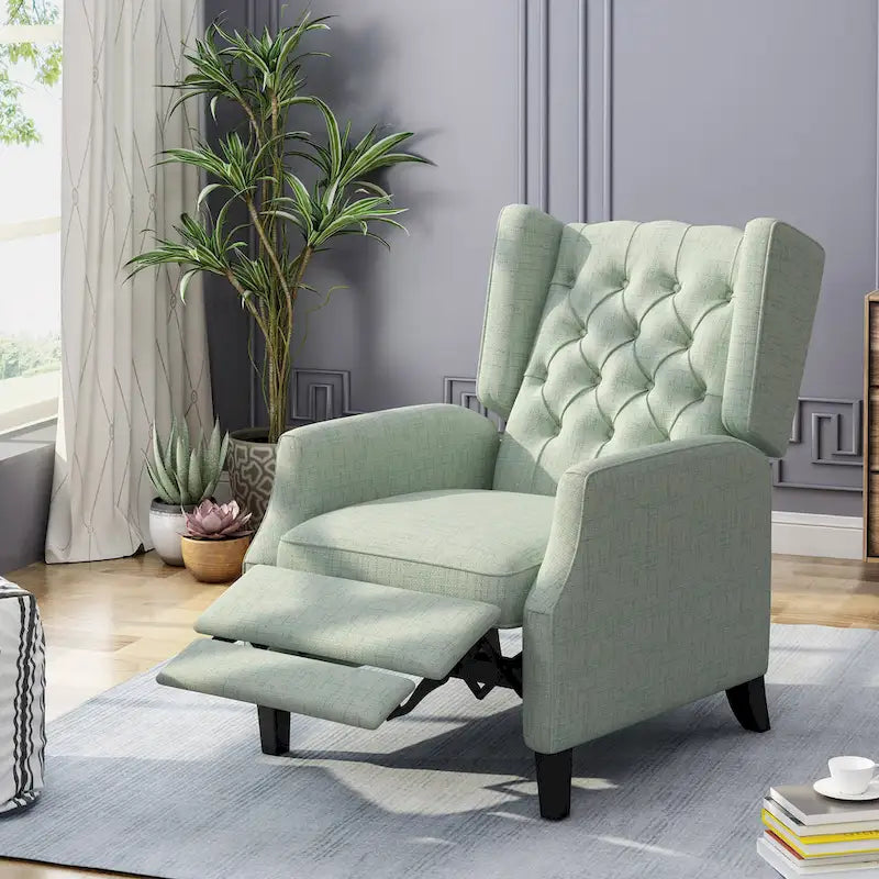 Keating Traditional Wingback Recliner by Christopher Knight Home