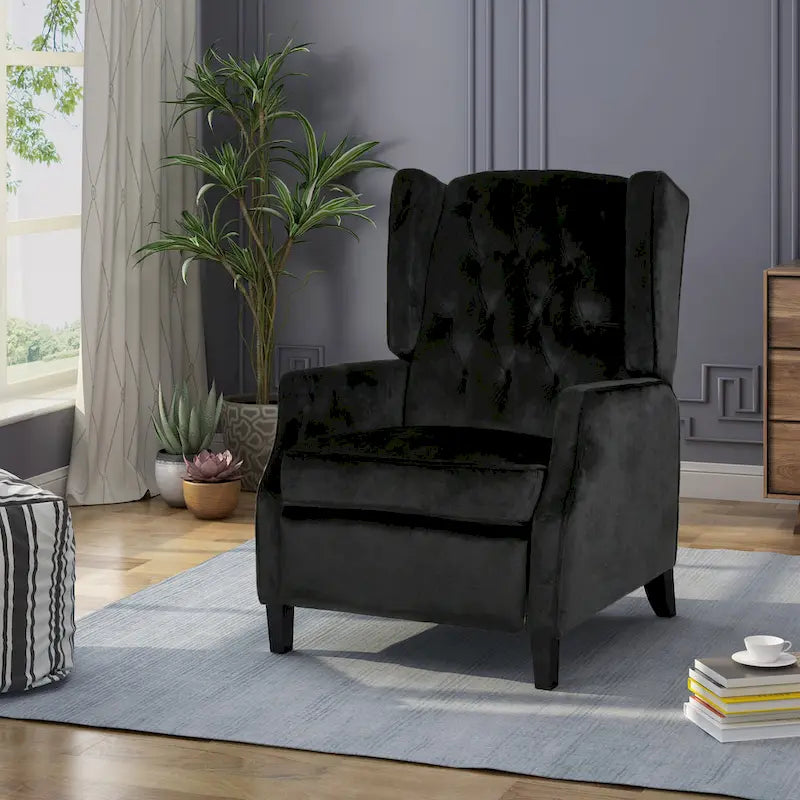 Keating Traditional Wingback Recliner by Christopher Knight Home