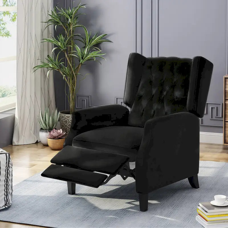 Keating Traditional Wingback Recliner by Christopher Knight Home