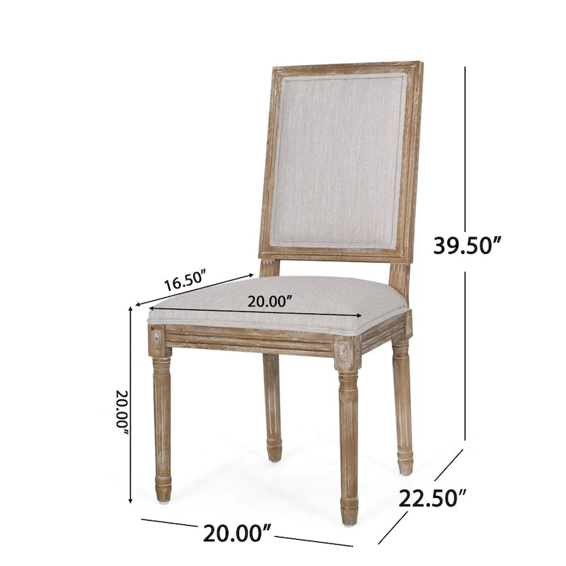 Regina Wood Upholstered Dining Chair by Christopher Knight Home
