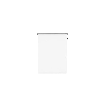 Storage Sideboard with Pet House Modern Home Essential in Black/White