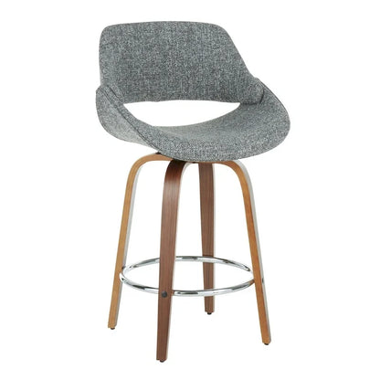 Carson Carrington Svellingen 26  Fixed-Height Counter Stool with Round Chrome Footrest (Set of 2)