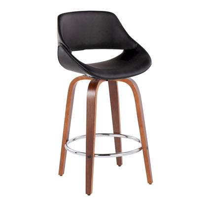 Carson Carrington Svellingen 26  Fixed-Height Counter Stool with Round Chrome Footrest (Set of 2)