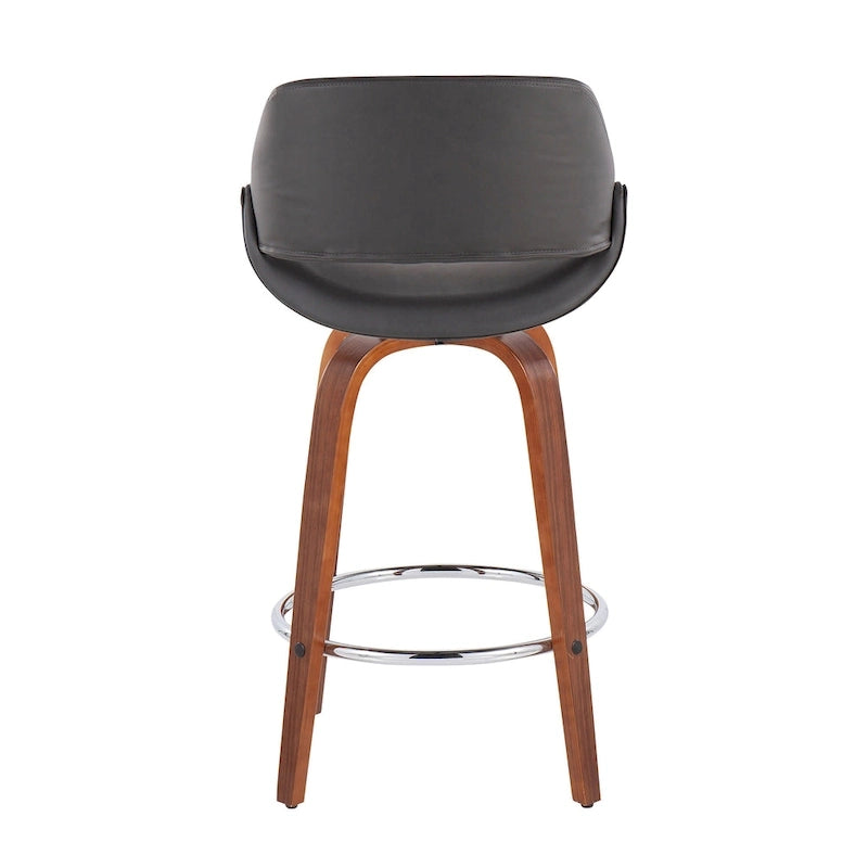 Carson Carrington Svellingen 26  Fixed-Height Counter Stool with Round Chrome Footrest (Set of 2)