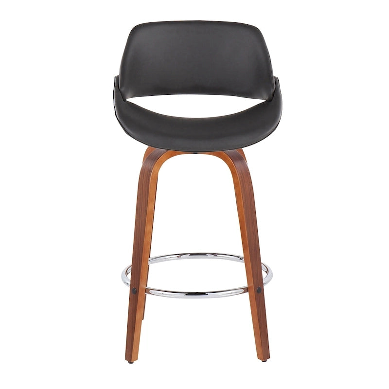 Carson Carrington Svellingen 26  Fixed-Height Counter Stool with Round Chrome Footrest (Set of 2)