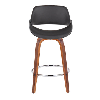 Carson Carrington Svellingen 26  Fixed-Height Counter Stool with Round Chrome Footrest (Set of 2)
