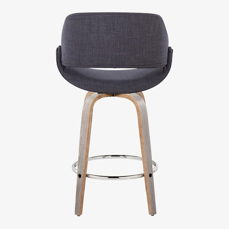 Carson Carrington Svellingen 26  Fixed-Height Counter Stool with Round Chrome Footrest (Set of 2)