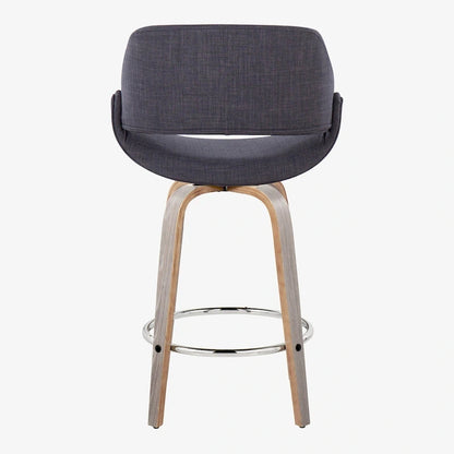 Carson Carrington Svellingen 26  Fixed-Height Counter Stool with Round Chrome Footrest (Set of 2)