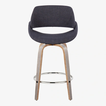 Carson Carrington Svellingen 26  Fixed-Height Counter Stool with Round Chrome Footrest (Set of 2)