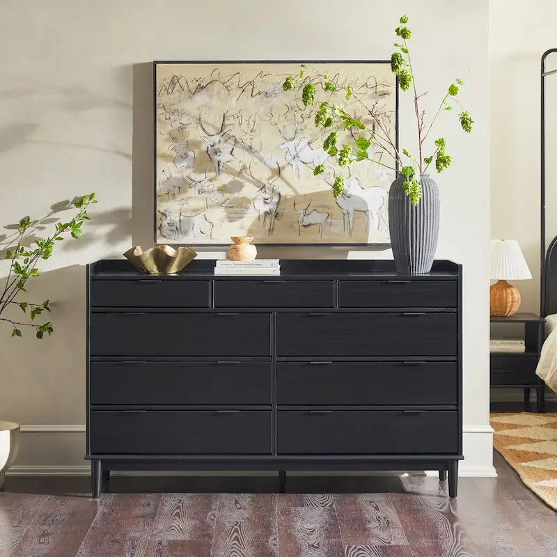 Middlebrook Modern Gallery Top Solid Wood Dresser
