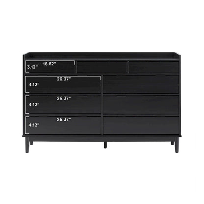 Middlebrook Modern Gallery Top Solid Wood Dresser