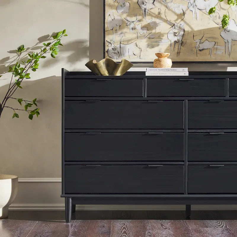 Middlebrook Modern Gallery Top Solid Wood Dresser