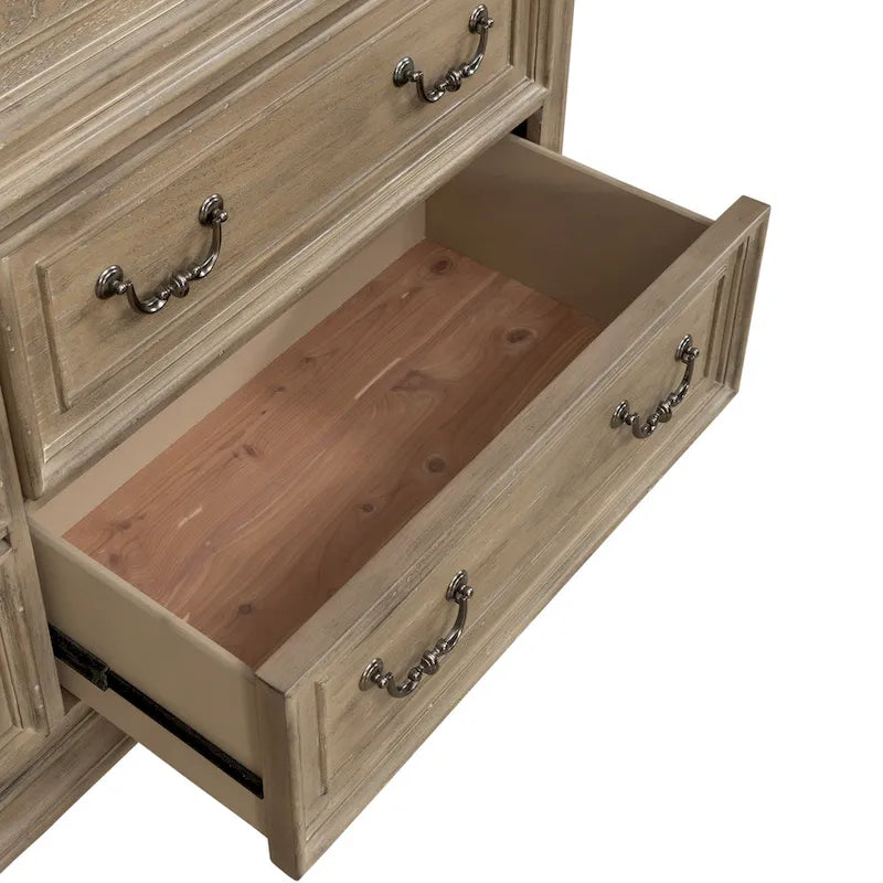 Magnolia Manor Oak Dresser & Mirror Bedroom Set- 2 Finish Options