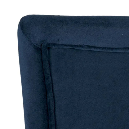 HomePop Classic Velvet Parsons Dining Chair - Dark Navy Blue Velvet (Set of 2)