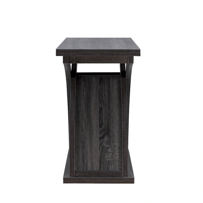 Distressed Grey 47-inch Console Table with Shelf