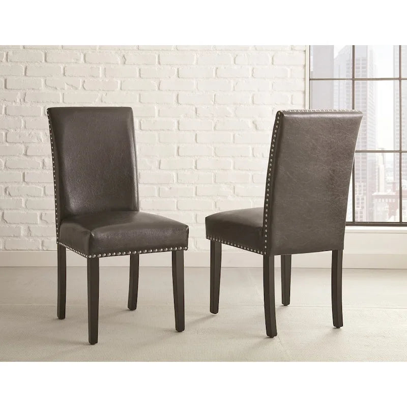 Steve Silver Vashon Tempered Glass Top 5-Piece Dining Set