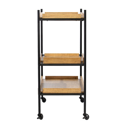 SEI Furniture Livingston Rolling Bar Cart