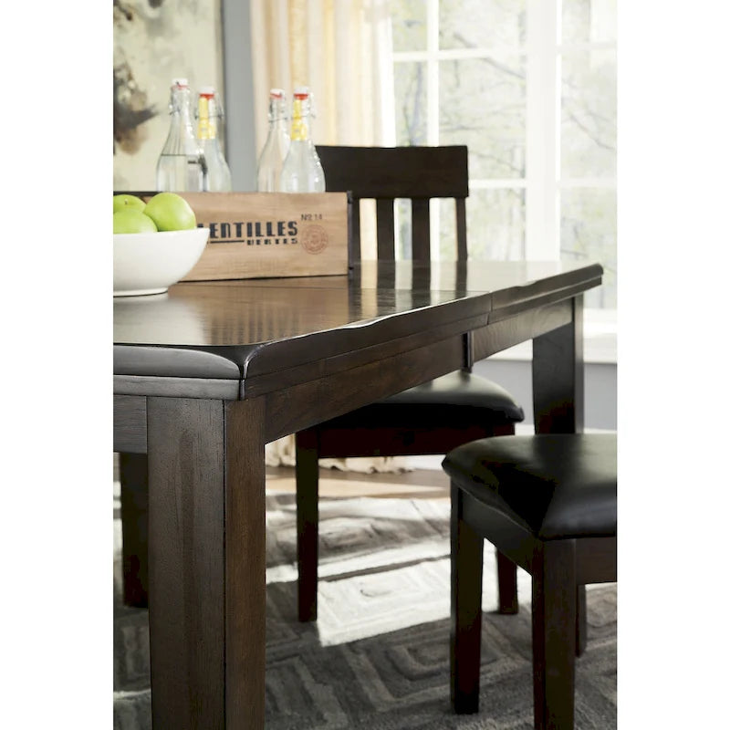 Signature Design by Ashley Haddigan Dark Brown 9-Piece Dining Package