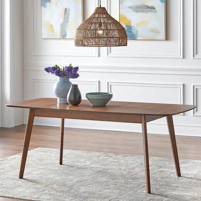 Walnut Extendable Dining Table for 4-6 People