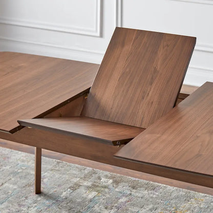 Walnut Extendable Dining Table for 4-6 People