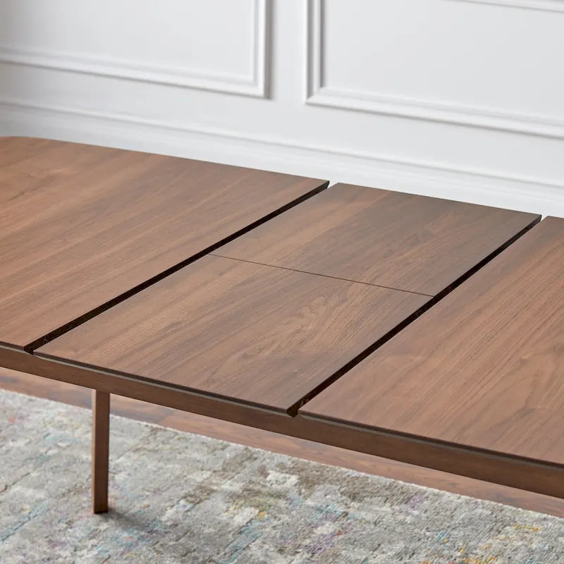 Walnut Extendable Dining Table for 4-6 People