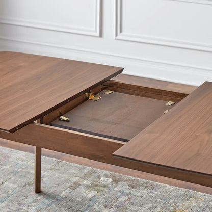 Walnut Extendable Dining Table for 4-6 People