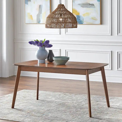 Walnut Extendable Dining Table for 4-6 People