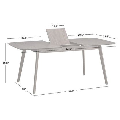 Walnut Extendable Dining Table for 4-6 People