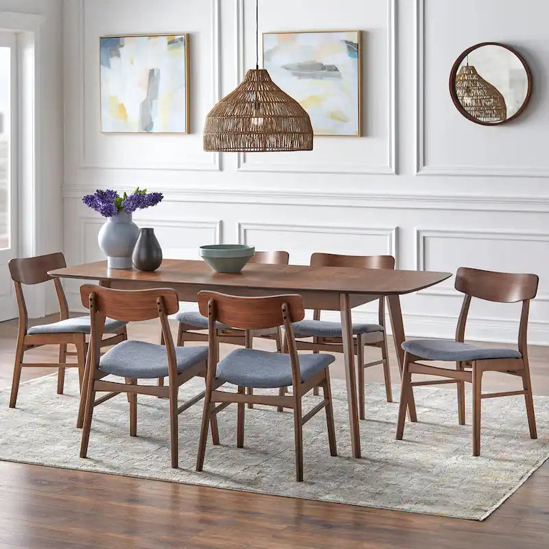 Walnut Extendable Dining Table for 4-6 People