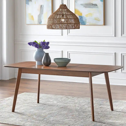 Walnut Extendable Dining Table for 4-6 People